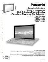 Panasonic TH37PH10UKOM TV Operating Manual