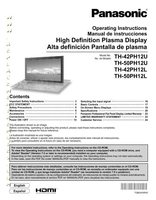 Panasonic TH42PH12L TH42PH12U TH50PH12L TV Operating Manual
