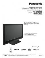 Panasonic TH42PZ80Q TH50PZ80Q TV Operating Manual