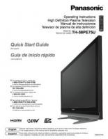 Panasonic TH58PE75UOM TV Operating Manual