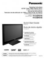 Panasonic THC50FD18OM TV Operating Manual