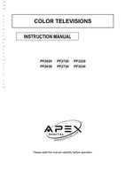 Apex PF2020 TV Operating Manual