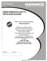 Philips 26MD251D 32MD251D TV/DVD Combo Operating Manual