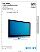 Philips 32PFL5413D85 37PFL7422 42PFL7422 TV Operating Manual