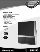Philips 55PP9401 60PP9401 TV Operating Manual
