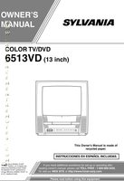 PHILIPS 6513VDOM TV/DVD Combo Operating Manuals PHILIPS 6513VDOM TV/DVD Combo Operating Manuals