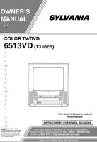 Philips 6513VD TV/DVD Combo Operating Manual