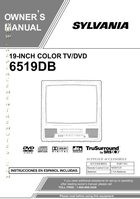 Philips 6519DB TV/DVD Combo Operating Manual