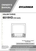 Philips 6519VD TV/DVD Combo Operating Manual