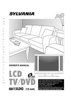Philips 6615LDF 6615LDG TV/DVD Combo Operating Manual