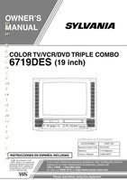 Philips 19TVD4S 6719DE 6719DES TV Operating Manual