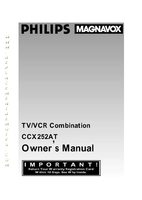 Philips CCX252AT VCR Operating Manual