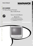 Philips CD130MW8 TV/DVD Combo Operating Manual