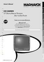 Philips CD130MW9 TV/DVD Combo Operating Manual