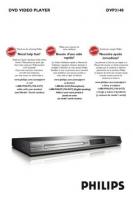 Philips DVP3140 DVD Player Operating Manual
