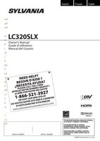 PHILIPS LC320SLXOM Operating Manual