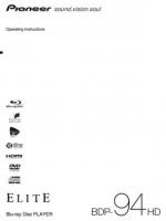 PIONEER BDP94HDOM Audio System Operating Manuals PIONEER BDP94HDOM Audio System Operating Manuals