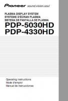 Pioneer PDP4330HD PDP5030HD Audio System Operating Manuals