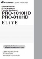 Pioneer PRO1010HD PRO810HD Audio System Operating Manual