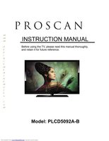 Proscan PLCD5092AOM Operating Manuals