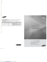 Samsung PN42B430P2D TV Operating Manual