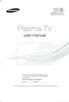 Samsung PN51F8500AFXZA TV Operating Manual