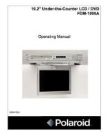 Polaroid FDM1000A TV/DVD Combo Operating Manual