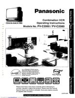 Panasonic PVC2060 PVC2080 TV/VCR Combo Operating Manual