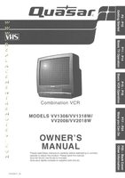 Quasar VV1308 VV1318W VV2008 TV/VCR Combo Operating Manual