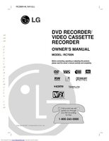 LG RC700N DVD Recorder (DVDR) Operating Manual