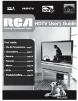 RCA HD44LPW62 HD50LPW62 HD61LPW62 TV Operating Manual