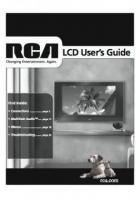 RCA L23W10 L26W11 L32W11 TV Operating Manual