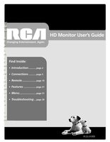 RCA R52WM24 Monitor Operating Manual