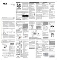 RCA RTD3136 Home Theater System Operating Manual