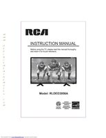 RCA RLDED3956A TV Operating Manual