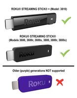 Roku RCAL2 Streaming Stick Remote with Netflix Hulu Sling NOW App Keys Streaming Remote Control