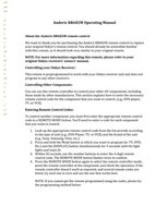 Download Anderic RC682M for Onkyo Receiver Remote Control documentation