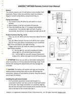 Download Anderic RRTX00I A25-TX00I / A25-TX001 For Harbor Breeze Ceiling Fan Remote Control documentation