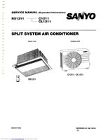 Sanyo RS1211 Air Conditioner Unit Operating Manual