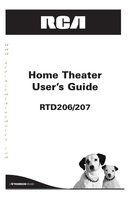 RCA RTD206 Home Theater System Operating Manual