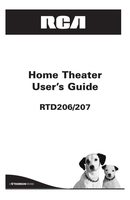 RCA RTD206 Home Theater System Operating Manual