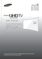 Samsung UN40JU6700FXZA TV Operating Manual