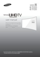 Samsung UN55JU670DFXZA TV Operating Manual