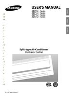 Samsung AQV09JA AQV09JAKCV AQV12JA Air Conditioner Unit Operating Manual