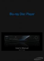 Samsung BDP1200 Blu-Ray DVD Player Operating Manual