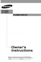 SAMSUNG FPT5084 FPT6374OM TV Operating Manuals SAMSUNG FPT5084 FPT6374OM TV Operating Manuals