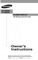 SAMSUNG FPT5094WOM TV Operating Manuals SAMSUNG FPT5094WOM TV Operating Manuals