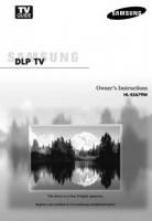 Samsung LNS3252DX TV Operating Manual