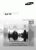 SAMSUNG HLS5687WOM TV Operating Manuals SAMSUNG HLS5687WOM TV Operating Manuals