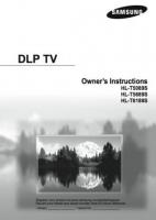 Samsung HLT5089S HLT5689S HLT6189S TV Operating Manual